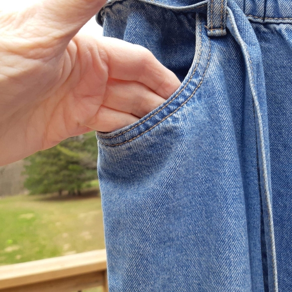 SWS Denim Co. Paper Bag Waist Cargo Jeans Size L - Picture 6 of 12